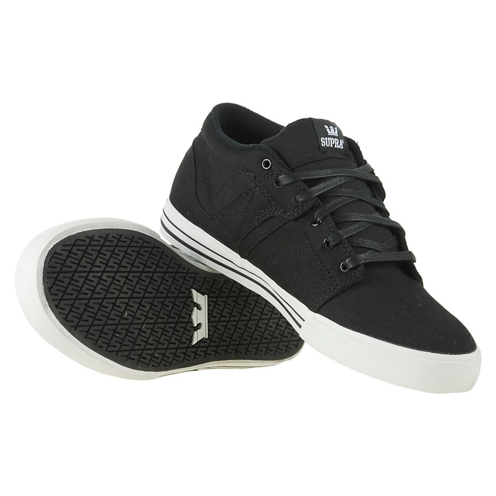 Chaussures de Skate Supra EE Diablo 1.5 Noir Black Canvas Homme | QXS-34958501